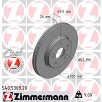 Stabdžių diskas ZIMMERMANN 540.5309.20