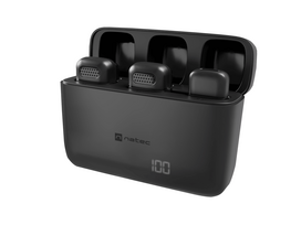 Natec   Hopper Lavier Mobile Microphone USB-C, 2 pcs   Black   Noise reduction