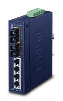 PLANET 4+2 100FX Port Multi-mode Industrial Ethernet Switch | ISW-621T | 4711213686528