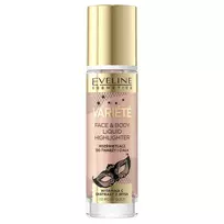 EVELINE_Variete Liquid Highlighter – skystas veido ir kūno šviesos atspindys 02 Rose Gold 30 ml