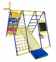 Foldable Sports Complex for Children HILL Blue-Rainbow, up to 100kg