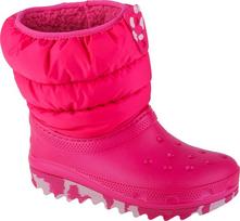 Crocs Crocs Classic Neo Puff Boot Kids 207684-6X0 Różowe 34/35 | 207684-6X0 | 191448883611