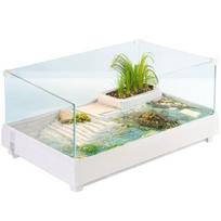Akvariumas vėžliui su sala Kruger Meier Turtle Shell Garden, 49x31x18,5 cm