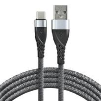 everActive CBB-2CG laidas USB - USB-C / Type-C 200 cm su greito įkrovimo palaikymu iki 3A, pilkas