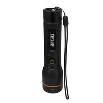 Rankinis žibintuvėlis, 2000lm, 20W, įkraunamas USB-C, juodas, ARCAS