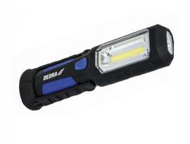 Akumuliatorinis prožektorius Dedra L1022, 3W COB LED + 1W LED