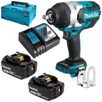 Akumuliatorinis smūginis veržliasukis MAKITA DTW1002RTJ 18V 2x5,0Ah 1000Nm 1/2"