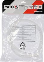 Plastiko suvirinimo juosta | polietilenas (PE) | 2.5X5 mm | 5х1m / 5 vnt. (YT-82304)