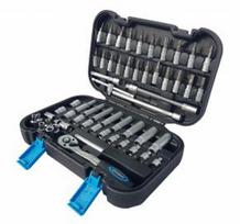 Galvučių su terkšle rinkinys | 6.3 mm (1/4") | 56 vnt. (KR141056)