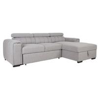Kampinė sofa-lova ODELIA RC Pilka