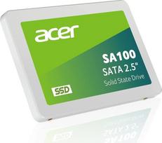 "acer SA100" 960GB SATA III 2,5" SSD diskas su iki 560MB/s skaitymo sparta - vidinis kietosios būsenos diskas nešiojamiesiems ir staliniams kompiuteriams - greitas, tylus, atsparus smūgiams