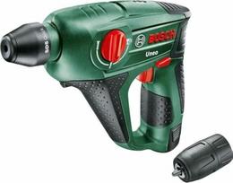 "Bosch" akumuliatorinis sukamasis plaktukas "Uneo" (1 akumuliatorius, 12 V sistema, maks. gręžimo į betoną skersmuo: 10 mm, dėkle)