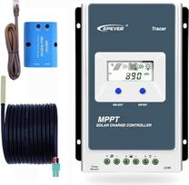 "EPEVER MPPT" saulės įkroviklis "Tracer A Series" 10A / 20A / 30A / 40A su 12 V / 24 V nuolatinės srovės automatine atpažinimo sistema (30A + MT50 + RTS)