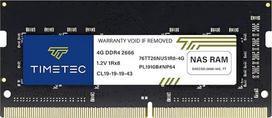 "Timetec" DDR4-2666 4GB pakaitalas "Synology" D4NESO-2666-4G Non-ECC Unbuffered SODIMM (suderinama su RS820RP+, RS820+, DS920+, DS720+, DS420+, DS220+, DS2419+, DS2419+II, DS1819+, DVA3211 9, DS16, DS18+)