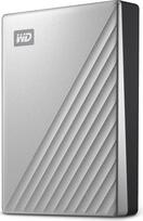 "Western Digital WD My Passport Ultra" išorinis kietasis diskas 2 TB (mobilioji saugykla, metalinis korpusas, "WD Discovery", automatinės atsarginės kopijos, apsauga slaptažodžiu), sidabrinis - taip pat suderinamas su kompiuteriu, "Xbox" ir PS4