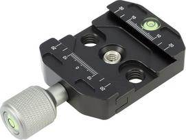 50 mm greitojo atleidimo spaustukas su "Arca Swiss" spaustuku tinka trikojo rutulinei galvutei, universaliai greitojo atleidimo sėdynei, monopodo galvutei, trikojo greitojo atleidimo plokštelei