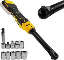 Akumuliatorinis reketinis veržliaraktis, skirtas "Dewalt" 20V akumuliatoriui, 3/8" išplėstinis elektrinis reketinių veržliarakčių rinkinys su LED žibintu, 9 10 11 12 13 14 15 17 mm lizdai, 320 aps/min, 80 N.m (be akumuliatoriaus)