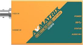 AVMATRIX UC2018 HDMI/SDI vaizdo įrašymo kortelė su C tipo USB 3.0 1080P 60FPS nesuspaustas perdavimo greitis Automatinis įvesties signalo aptikimas tiesioginei transliacijai