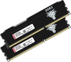 DDR3 16GB rinkinys (8GBx2) 1600MHz PC3-12800 UDIMM ne-ECC be buferizavimo 1,5 V 2Rx8 Dual Rank 240-Pin CL11 kompiuterio atminties modulis, skirtas kompiuteriams, juodos spalvos
