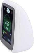 Eujgoov Tragbarer 3-in-1-CO2-Detektor, ABS-Material, Temperatur- und Luftfeuchtigkeitsmessung, Genaue Überwachung der Raumluftqualität für Zuhause und Büro