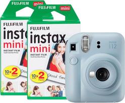 Fujifilm instax Mini 12 momentinis fotoaparatas su 40 nuotraukų pastelinės mėlynos spalvos