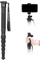 koolehaoda Fotoaparato monopodas aliuminio nešiojamas sulankstomas tik 17 colių kompaktiškas kelionių monopodas fotoaparatams, veidrodiniams fotoaparatams ir DSLR, lengvai nešiojamas 6 sekcijos iki 63 colių