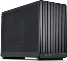 Lian Li DAN Cases A3-mATX kompiuterio korpusas su pritaikomu išdėstymu, 415 mm tarpas tarp GPU, palaiko iki 360 mm radiatorių, plienas, plastikas, juodas