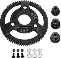 RC automobilių pavarų rinkinys 48P 76T Big Gear 19T 20T 21T Ritzel RC automobilių pavarų dėžė Ersatzgetriebe für Slash 2WD 1/10 RC automobilių