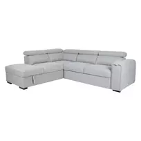 Kampinė sofa - lova ODELIA-2 LC, pilka