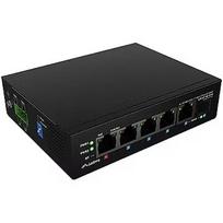 Lanberg switch light industrial POE 1xBT 3xAT SFP+ETH DIN niezarządzalny fast ethernet ILFE-4P-1GE-1S-90