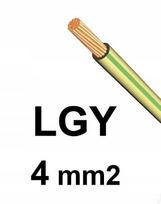 Lgy4,0 H07v-k 1x4mm² žalio-geltono kabelis, 90m