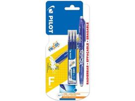 Ištrinamas Pilot Frixion rašiklis, 0,5 mm, mėlynas + 3 papildomi rašikliai