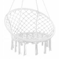 Vevor pakabinamas sūpynių krėslas 800x625x1200mm, išlaiko iki 150kg, baltas