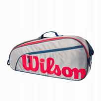 Vaikų teniso krepšys Wilson Junior 3 Pack Bag Grey