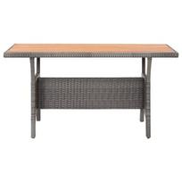 Sodo stalas, pilkas, 120x70x66 cm, Pilka