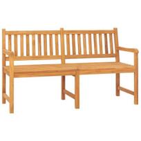 Trivietis sodo suoliukas su staliuku, 150 cm, Ruda