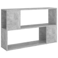 vidaXL Spintelė knygoms, betono pilkos spalvos, 100x24x63 cm, Pilka
