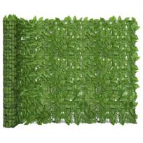 vidaXL Balkono pertvara, 500x150cm, su žaliais lapais, Зелёный