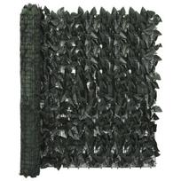 vidaXL Balkono pertvara, 300x100cm, su tamsiai žaliais lapais, Зелёный