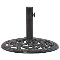 Skėčio pagrindas vidaXL, bronzinės spalvos, ketus, 12kg, 48cm