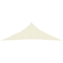 vidaXL Uždanga nuo saulės, kreminė, 3,5x3,5x4,9m, HDPE, 160g/m², Kreminė