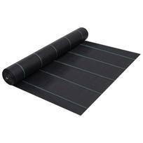 vidaXL Agroplėvelė nuo piktžolių ir šaknų, juoda, 2x5m, PP