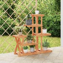 Gėlių stovas 95x25x96cm eglės medienos masyvas