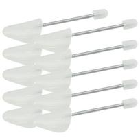Batų kurpaliai 5 poros baltos spalvos plastikas EU 35–38