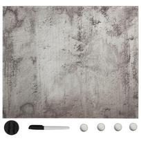 Prie sienos montuojama magnetinė lenta 40x40cm stiklas