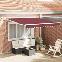 Automatinė ištraukiama markizė su LED bordo spalvos 300x250cm