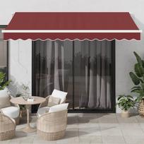 Automatinė ištraukiama markizė su LED bordo spalvos 350x250cm