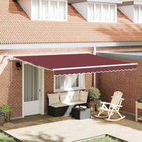 Automatinė ištraukiama markizė su LED bordo spalvos 400x300cm
