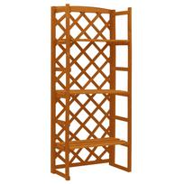 Stovas augalams su treliažu oranžinis 60x30x140cm eglė