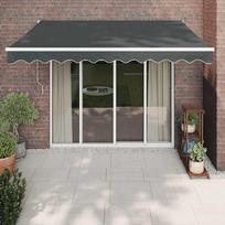 Automatinė ištraukiama markizė antracito spalvos 3x25m